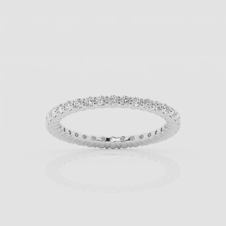 Empowering Round Eternity Thin Band