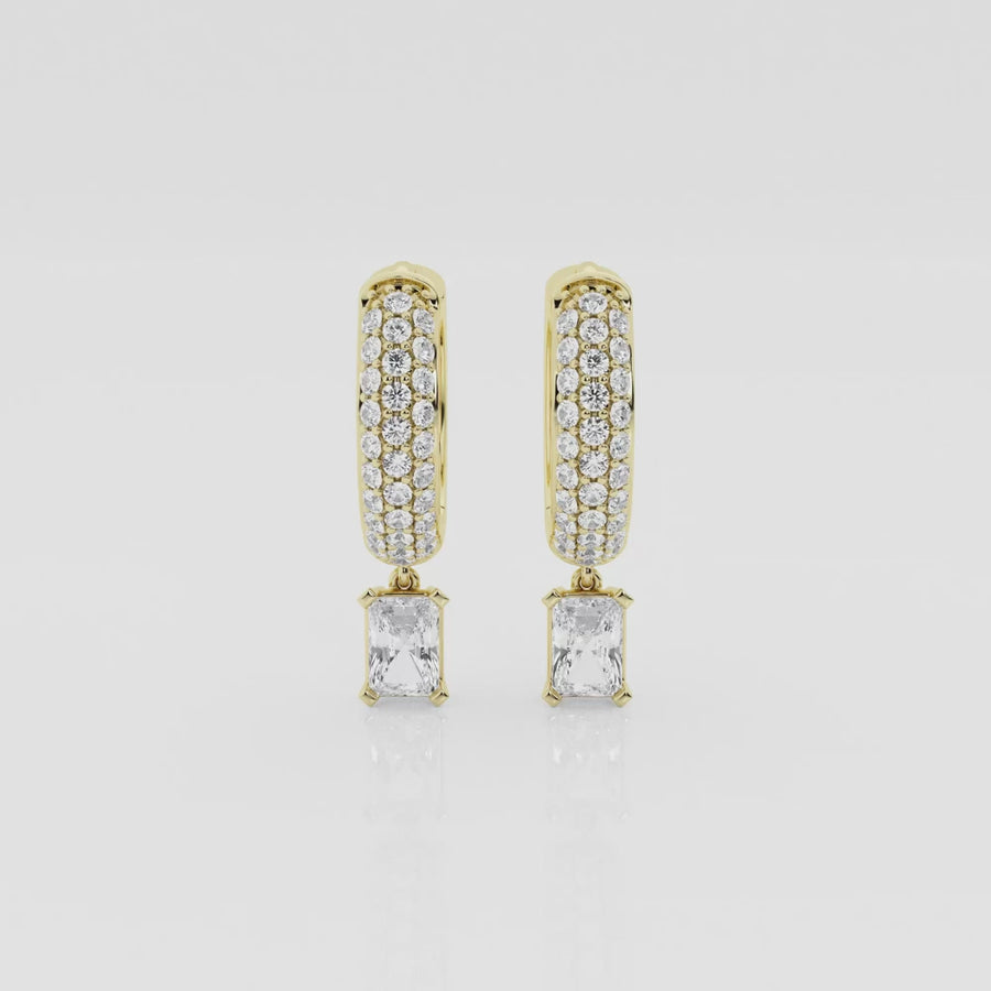 Bombë 12mm Radiant Dangle Huggie