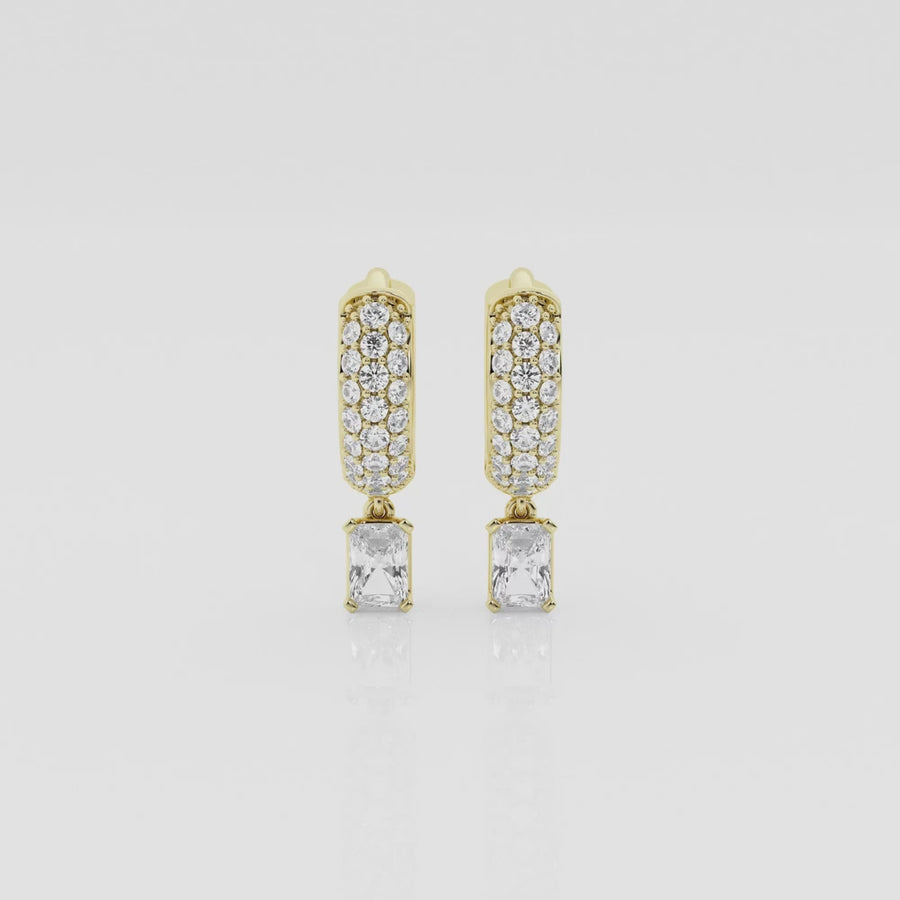 Bombë 10mm Small Radiant Dangle Huggie