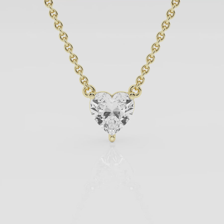 Ethereal 1ct Heart Necklace