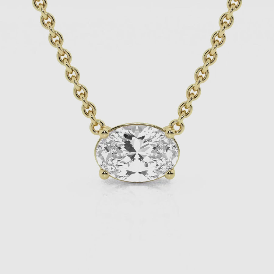 Ethereal 1ct Oval Necklace