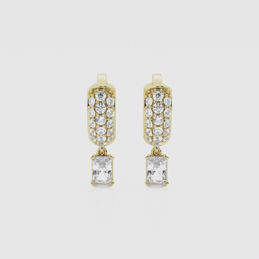 Bombë 8mm Micro Radiant Dangle Huggie