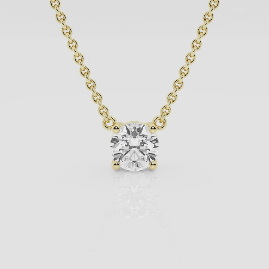 Ethereal 1ct Round Necklace
