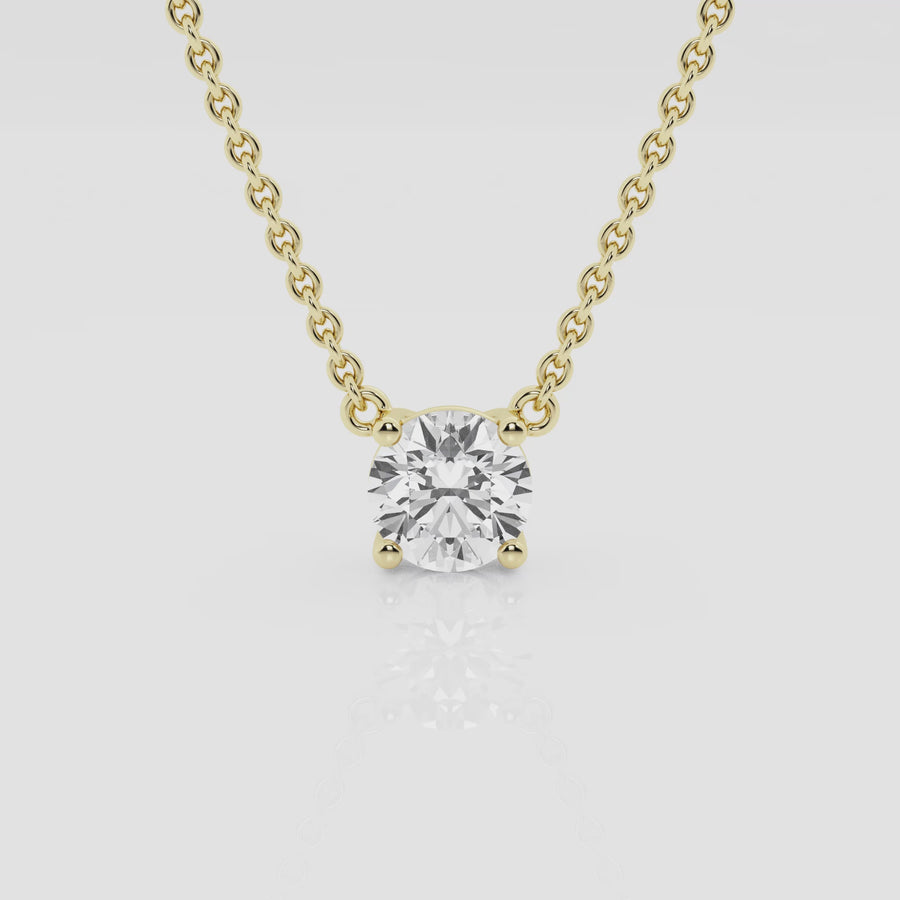 Ethereal 1ct Round Necklace