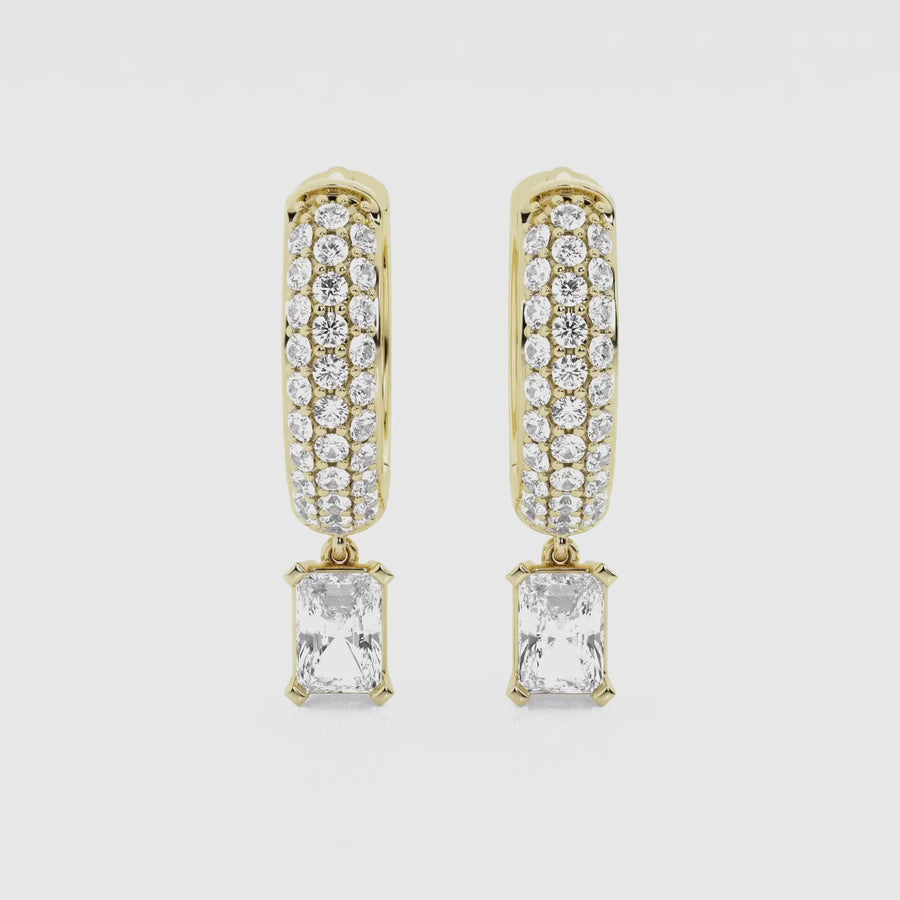 Bombë 12mm Radiant Dangle Huggie