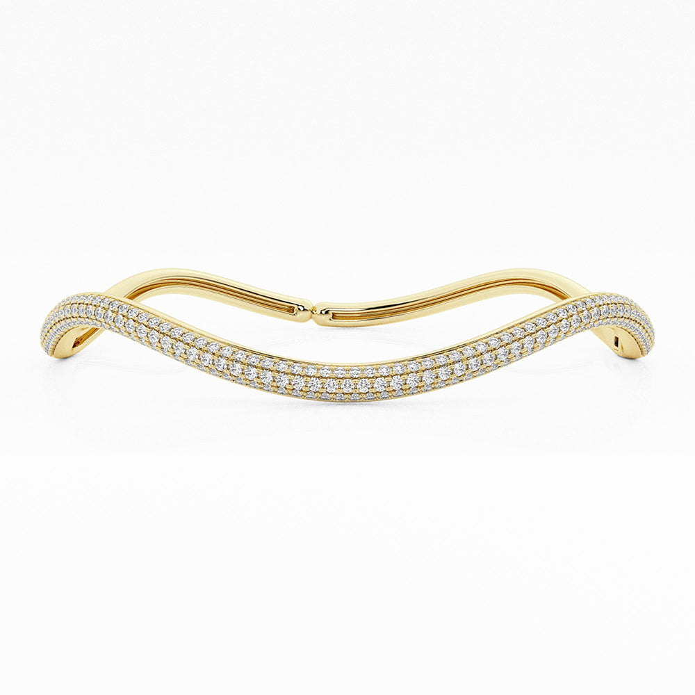 Bombë wavy bangle – näas Jewelry