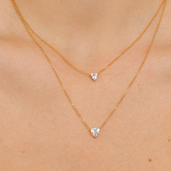 Ethereal 0.50ct Trillion Necklace