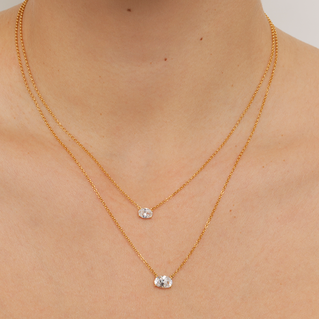 Ethereal 1ct Oval Necklace
