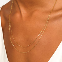 Connecting Micro Staple Necklace