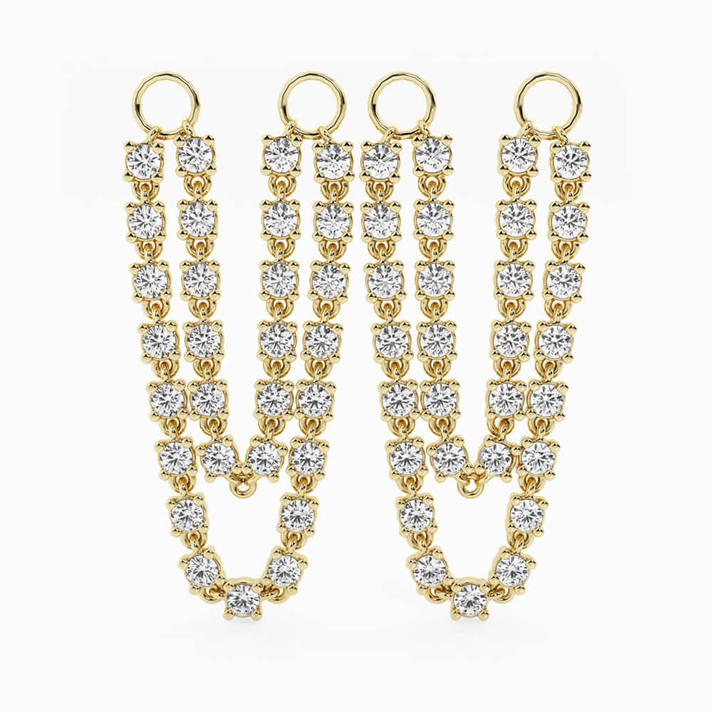 Connecting Double Chain Earring