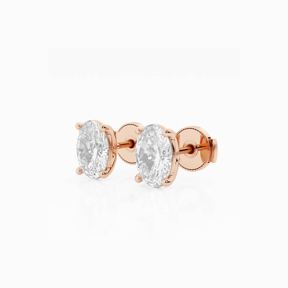 Ethereal 1ct Oval Stud