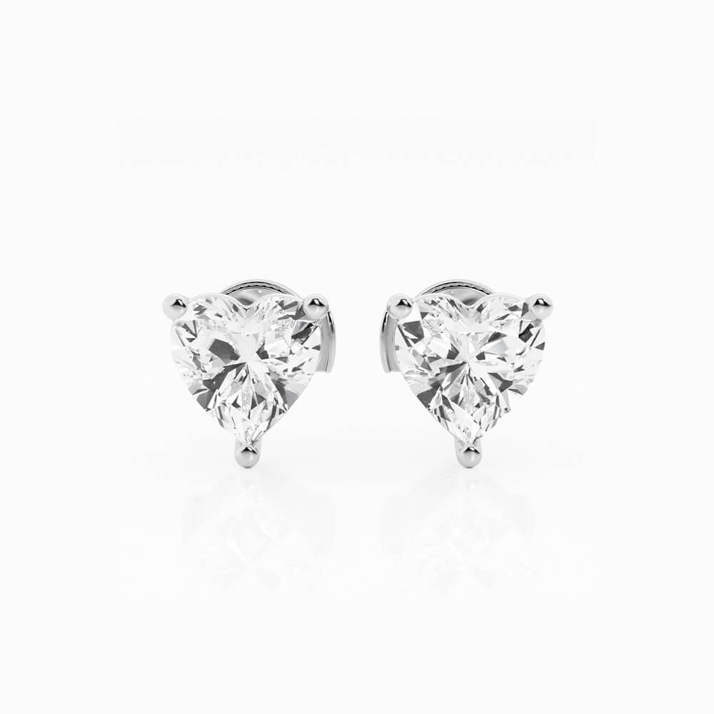 Ethereal 1ct Heart Stud