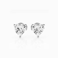 Ethereal 1ct Heart Stud