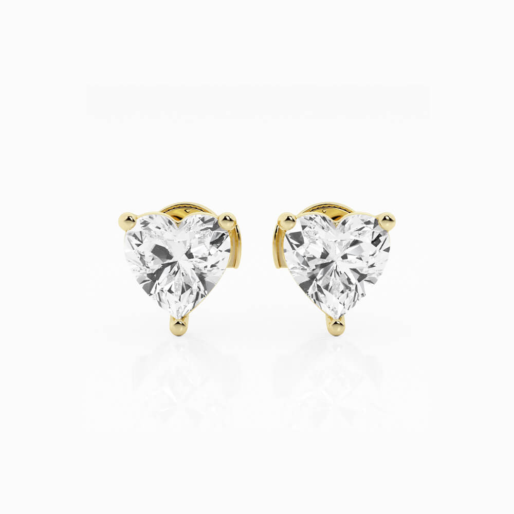Ethereal 1ct Heart Stud