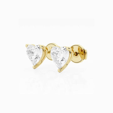 Ethereal 1ct Heart Stud