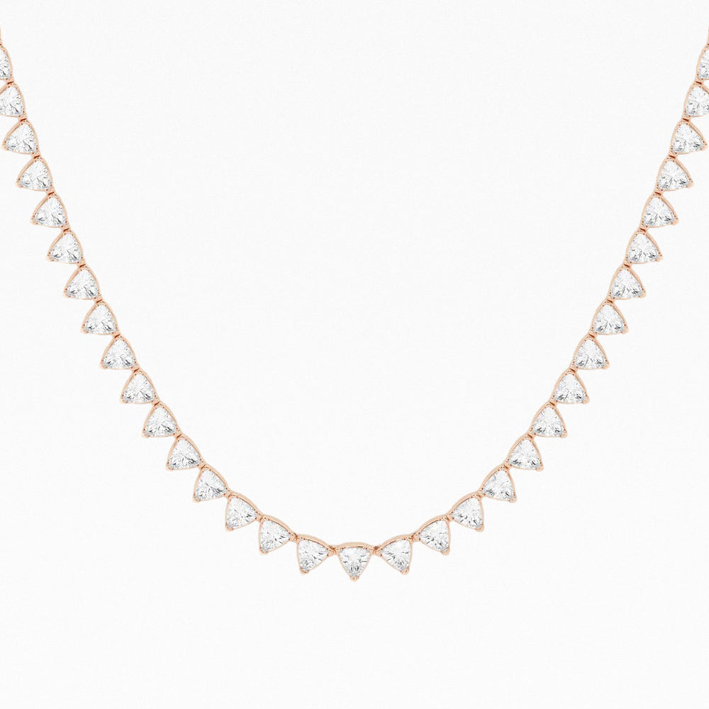 Empowering 6.8ct Trillion Necklace