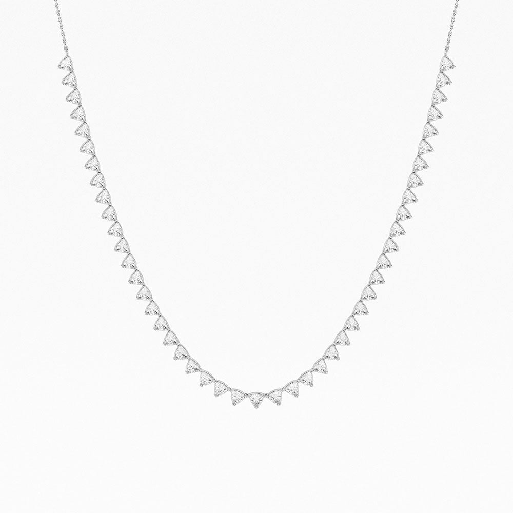 Empowering 6.8ct Trillion Necklace