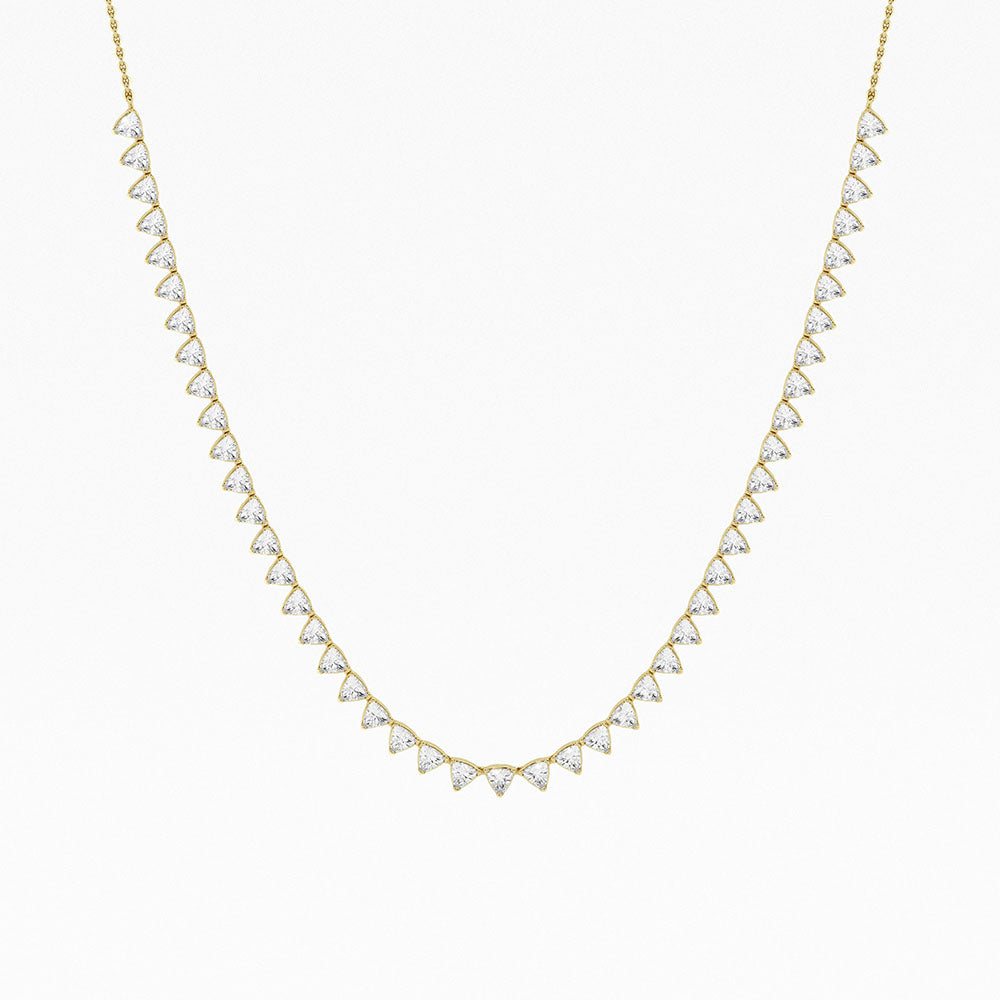 Empowering 6.8ct Trillion Necklace