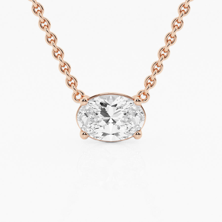 Ethereal 1ct Oval Necklace