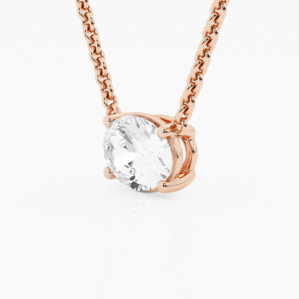Ethereal 1ct Oval Necklace