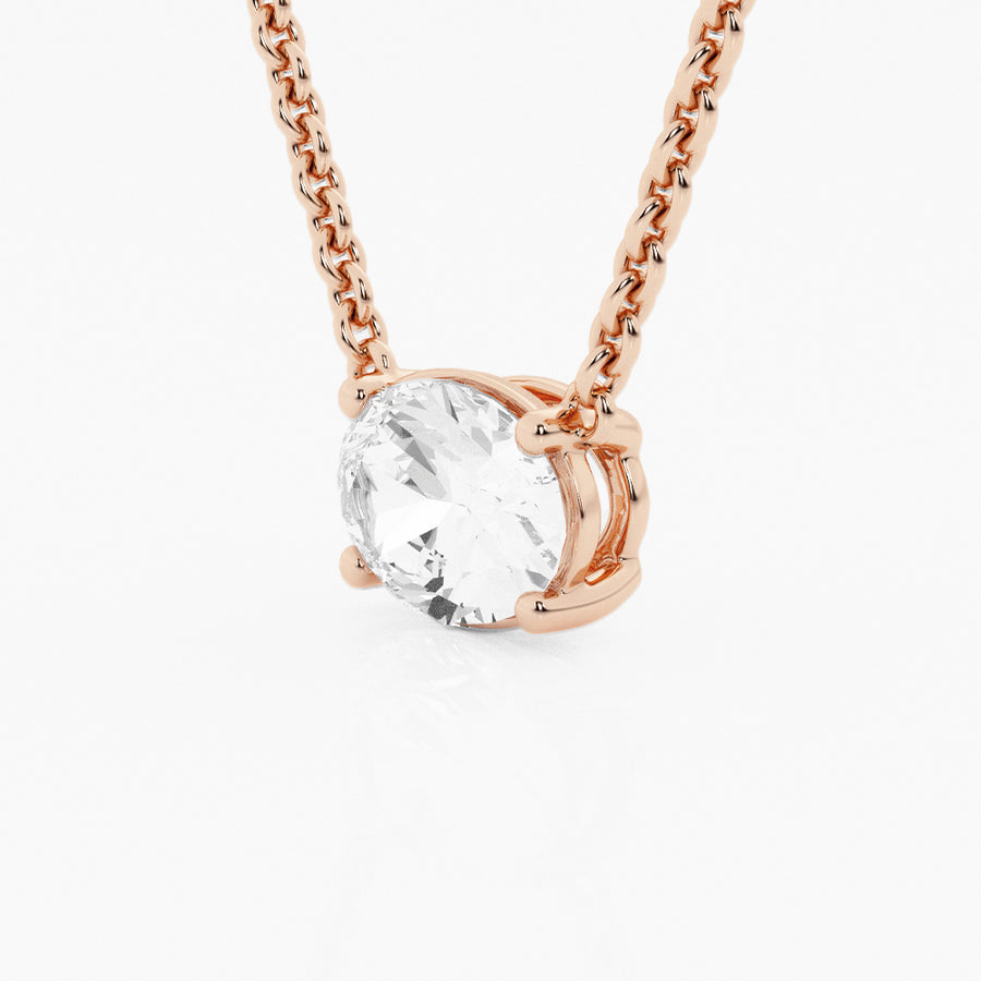 Ethereal 1ct Oval Necklace