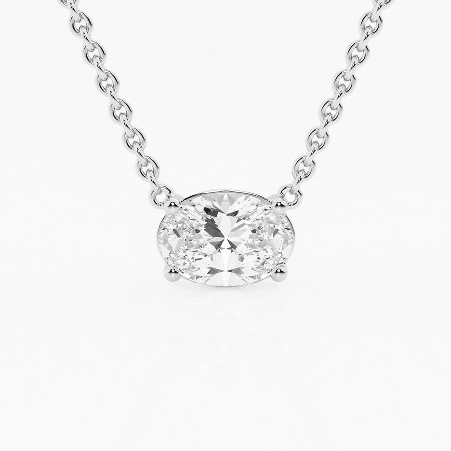 Ethereal 1ct Oval Necklace
