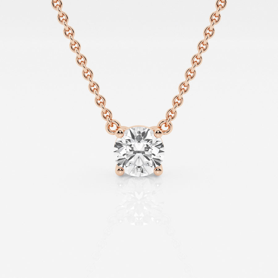 Ethereal 1ct Round Necklace