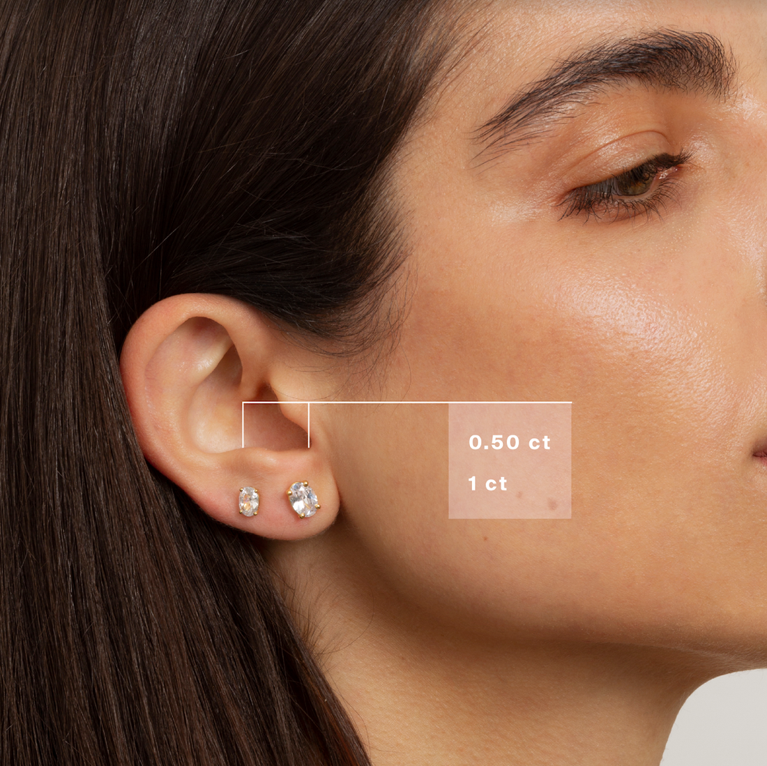 Empowering Oval Stud