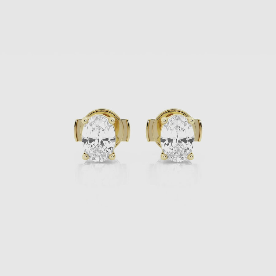 Empowering Oval Stud