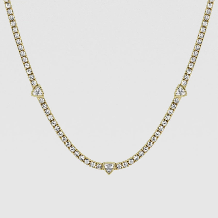 Empowering 8.7ct Trillion Necklace